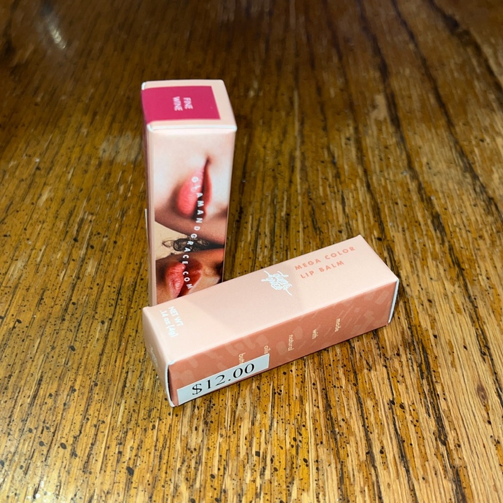 Glam & Grace Mega Color Lip Balm - Sealed - New in Package